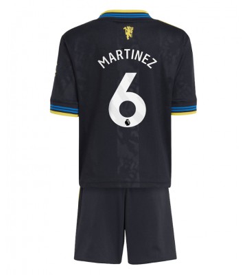 Manchester United Lisandro Martinez #6 Tredjetrøje Børn 2025-26 Kortærmet (+ Korte bukser)